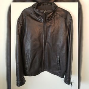 4/$25🌻 Men's Alfani moto style leather jacket